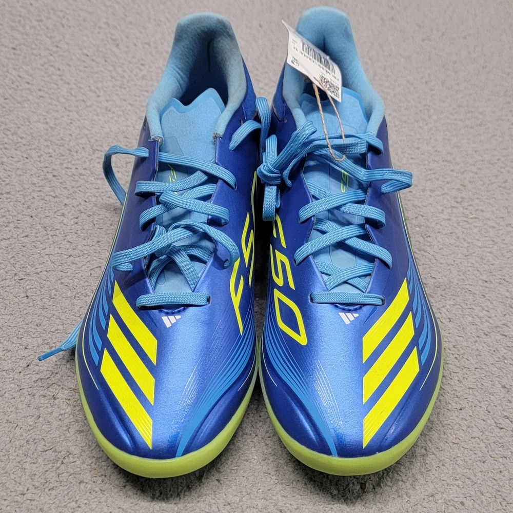 Adidas F50 Messi League TF Shoes Mens 10.5 Blue Turf Soccer Cleats Sneakers - Picture 3 of 12